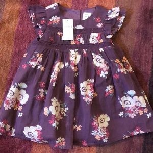 Floral Flutter Sleeve Dress